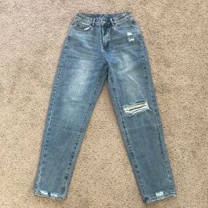 SHEIN Tall Ripped Mom Fit Jeans, Light Wash - BRAND NEW SMALL & MEDIUM